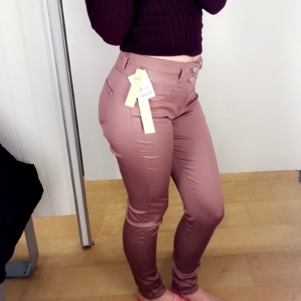 Love,Fire Mauve High Rise Skinny Jeans